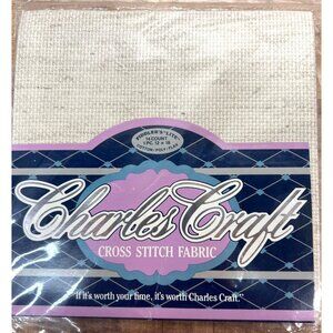 Charles Craft Cross Stitch Fabric 14 Count Fiddlers Lite 12x18 Cotton Poly Flax